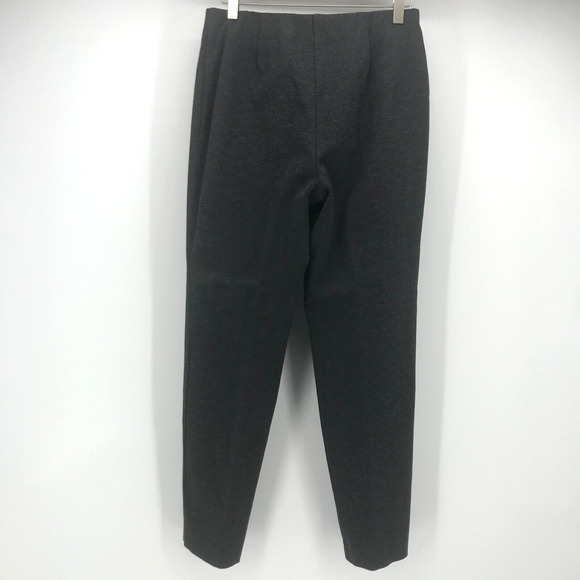 J. Jill Ponte Slim Leg Pant Womens Small Heather Gray Elastic Waist Mid Rise - Picture 3 of 10